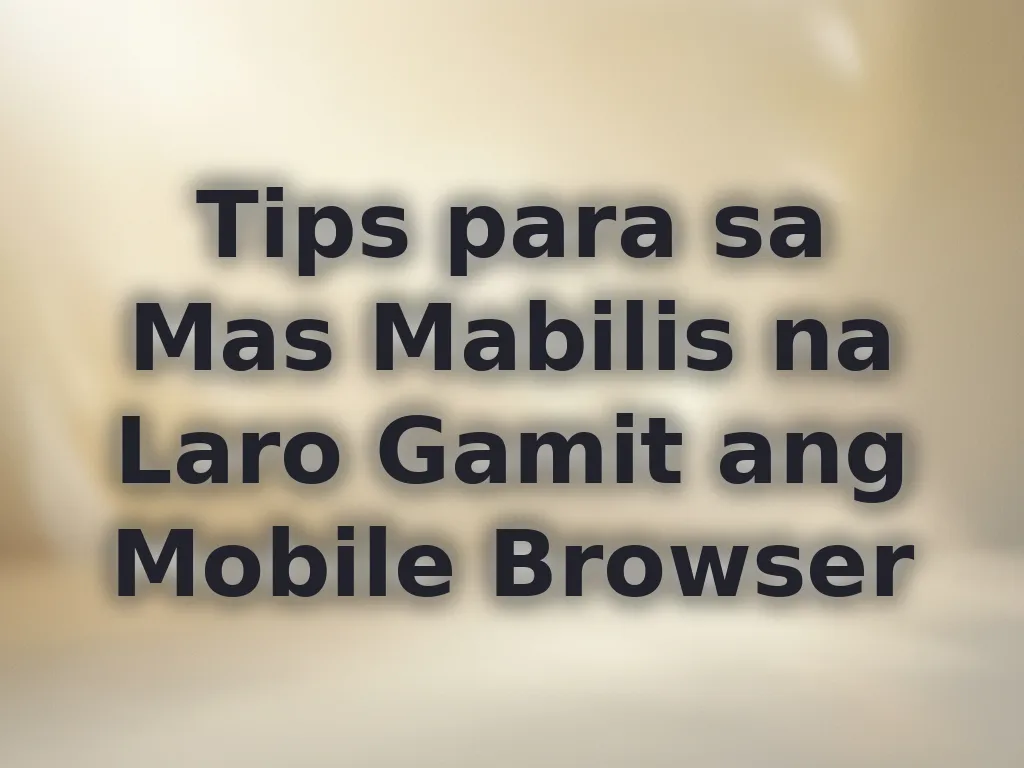 Browser optimization